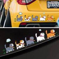 Car Personalized Creative Pet Cat Car Stickers Body Scratch Reflective Waterproof Stickers Battery Car Motorcycle Decals Decals  Emblems