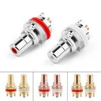 【HOT】 Female Terminals Gold/Rhodium Plated Chassis Connectors Plug