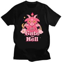 Kawaii Satan Demon Graphic Tshirts Goat Tshirt Hail Baphomet Horror Evil T Tee T