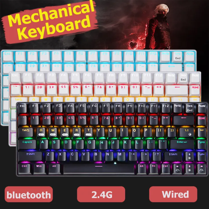 Xinmeng 84 Keys Mechanical Keyboard 3 Models 2.4g Wired Bluetooth 