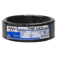 สายไฟ THW NNN 1x2.5 ตร.มม 50 ม. สีดำELECTRIC WIRE THW NNN 1X2.5SQ.MM 50M BLACK **ทักแชทได้ค่ะ ยินดีบริการ**