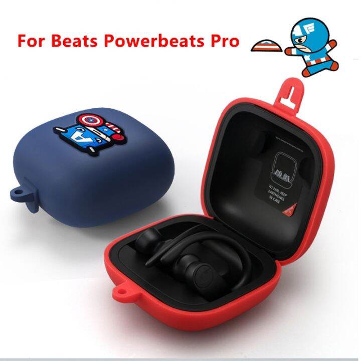 Cartoon Marvel Earphone Case Cover for Beats Powerbeats Pro Silicone Bluetooth Headphone