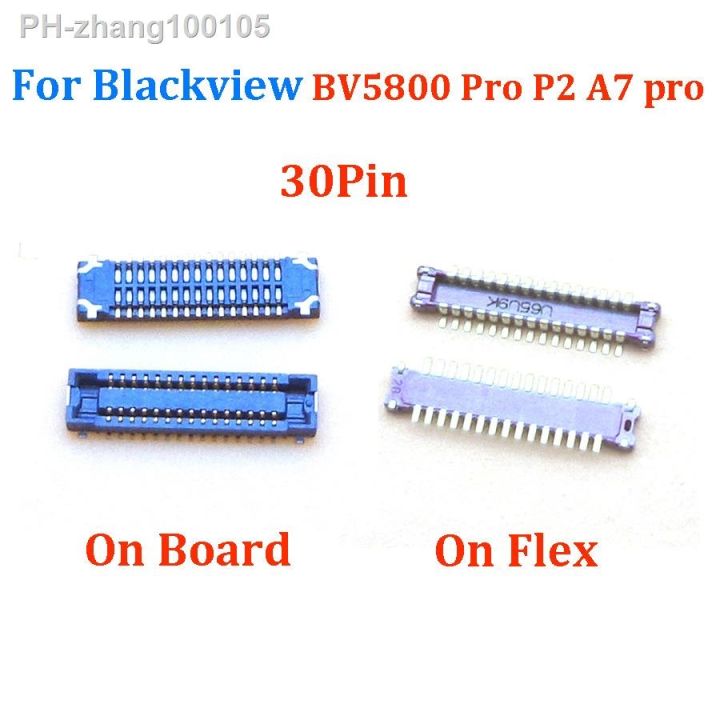 2pcs-lcd-display-screen-fpc-connector-for-blackview-bv5800pro-bv5800-pro-p2-a7-pro-a7pro-on-motherboard-board-port-plug-30pin