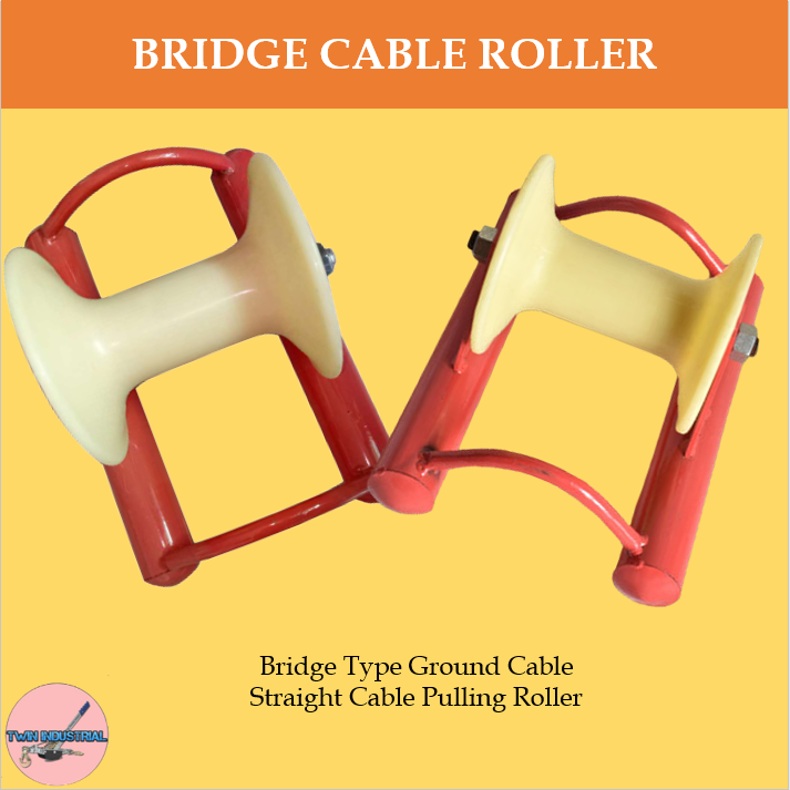 Twin Industrial Bridge Cable Roller Bridge Cable Guide Roller Nylon 