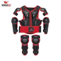 WOSAWE 5-10 years old Boys Girls Youth Child Kids Body Protection Motocross Armor Vest Suits Skiing Elbow Knee Care Armor