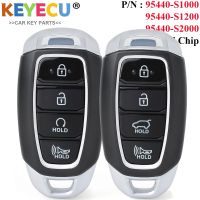 KEYECU สมาร์ทรถรีโมทที่ห้อยกุญแจ4ปุ่ม433Mhz สำหรับฮุนไดซาตาเฟ2018 2019 2020 95440-S1000 / 95440-S2000 TQ8-FOB-4F19 FCC