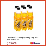 Nước tăng lực Sting đỏ dâu Sting vàng Lốc 6 Lon 330ml taphoatoanngoc1