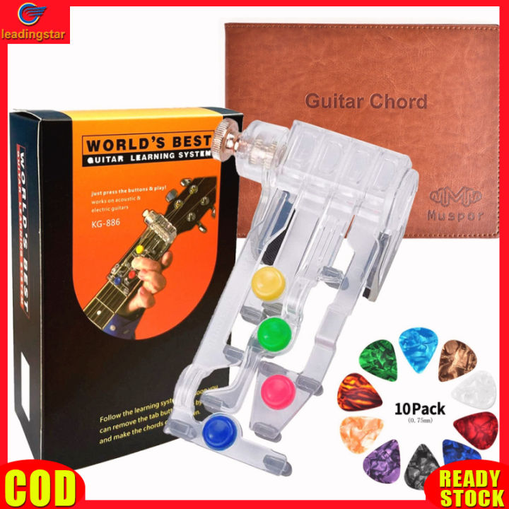 leadingstar-rc-authentic-muspor-guitar-chord-learning-system-for-beginners-auxiliary-learning-teaching-aid-with-10pcs-picks-chord-book