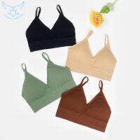 【จัดส่งฟรี】Sporty Beauty-Back ความนุ่มนวลพร้อมแผ่นรองถอดได้ Bra สำหรับขาย Sport Bra สำหรับผู้หญิง