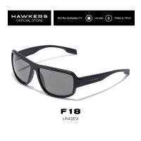 HAWKERS Black F18 Sunglasses for Men and Women. UV400 Protection. Official Product designed in Spain HF1820BBT0