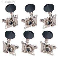 ☋✟๑ 6x Replace Guitar Machine Heads Knobs Guitar String Tuning Pegs Machine Head Tuners 3L 3R for Acoustic Electric Guitar (Black)