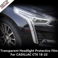 For CADILLAC CT6 18-22 TPU Transparent Headlight Protective Film, Headlight Protection,Film Modification,Accessories Refit