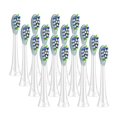 ✘ 16pcs / lot Replacement Toothbrush Heads Fornbhbj DiamondClean HydroClean Black HX9054p Electric Toothbrush Heads