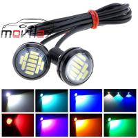 MovFlax 2ชิ้น23มิลลิเมตรตาเหยี่ยวรถ12LED ไฟสัญญาณ4014 SMD 12โวลต์รถหลอดไฟ DRL ตัดหมอกเบรคย้อนกลับตอนกลางวันไฟถอยหลังสำรอง