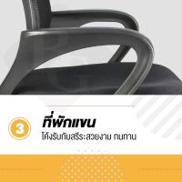 HGO เก้าอี้สำนักงาน GIOCOSO เก้าอี้   เก้าอี้นั่งทำงาน Office Chair  รุ่น B (Black) ขาเก้าอี้คละแบบ โฮมออฟฟิศ เก้าอี้ผู้บริหาร เก้าอี้ทำงาน  เก้าอี้ออฟฟิศ