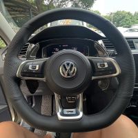 ฝาครอบพวงมาลัยรถยนต์ตามสั่ง100% สำหรับ Volkswagen Vw Golf 7 Gti Golf R Mk7 Vw Polo Gti Scirocco 2015 2016อุปกรณ์เสริมรถยนต์