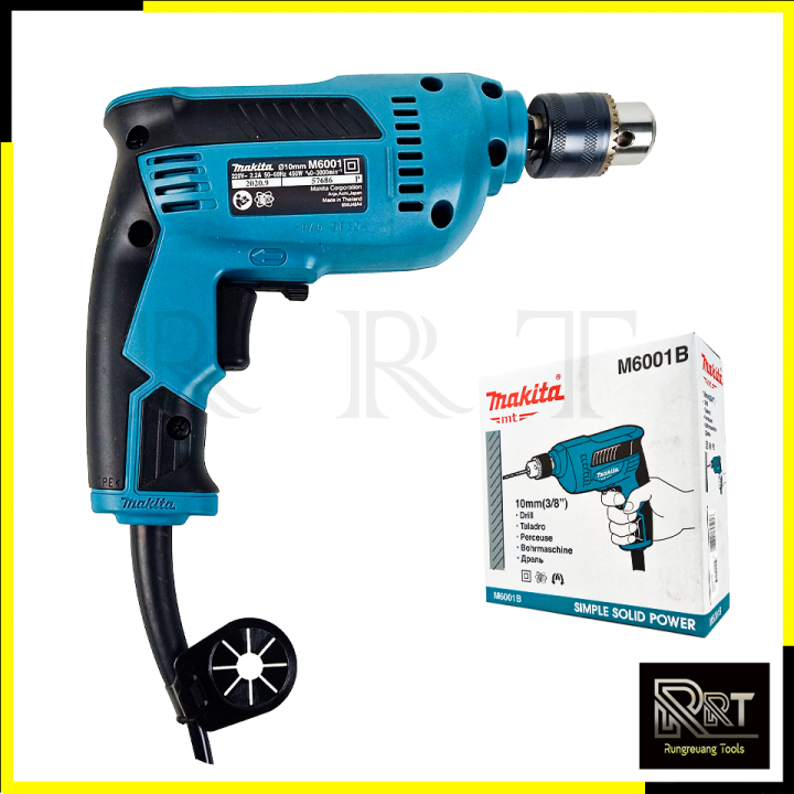 makita-สว่านปรับรอบซ้าย-ขวา-10-mm-รุ่น-m6001b