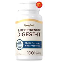 Piping Rock Digest-IT Multi Enzymes with Probiotics 100 Capsules