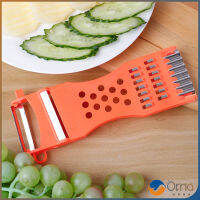 Orna มีดปอกผลไม้ 5in1 พร้อมส่ง ที่ขูดมะละกอ แบบหนา veggie chopper สปอตสินค้า