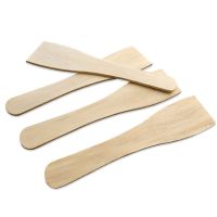 50Pcs Non-Stick Wooden Spatula Small Wood Turner Cooking Shovel Kitchen Utensils