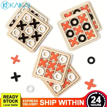 Tic Tac Toe Board Game 5.91 x 5.91 Tic Tac Toe Table Game Resin