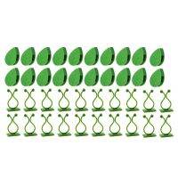 320Pcs Plant Climbing Wall Fixture Clips Plant Fixer Vines Garden Green Leaf Plant Wall Clips Vines Holder for Wall