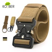 KOLBER 45mm Tactical Belt for Men Soft Nylon Metal Quick Release Buckle Heavy Military Army Belt Unisex Big Belt Male Waistband Belts