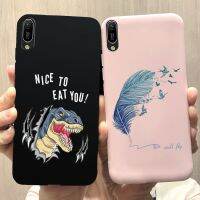 เคสสำหรับ Huawei Y6 Pro 2019ดีไซน์ใหม่ปี MRD-LX2เคสซิลิโคนนิ่มด้านลายน่ารักเคสโทรศัพท์สำหรับ Huawei Y6Pro 2019