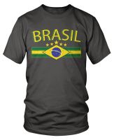 Obral Besar Mode Pria Bendera Brasil Dan Lambang Negara Brasil Kaus Oblong Kustom Remaja Dewasa Cetakan Digital Uniseks S-4XL-5XL-6XL