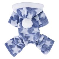 Soft Dog Pajamas Pjs Small Dogs Sweater Warm Doggy Winter Clothes Puppy Jumpsuit Flannel Onesie for Chihuahua Pet Cat Clothing Clothing Shoes Accessor