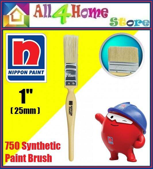 NIPPON Paint HALAL Nylon Synthetic Filament Paint Brush 750# / Berus 1