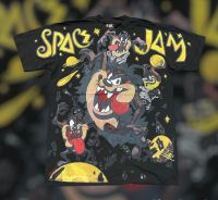 เสื้อยืดการ์ตูน Space Jam (1996) สเปซแจม ทะลุมิติมหัศจรรย์ สไตล์วินเทจ90 ผ้าฝอก (M/L/XL)