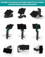 360 Degree Rotating Multiple Functional Travel Phone Holder For Universal Mobile Phone Adjustable Foldable Phone Bracket