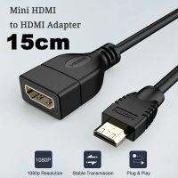 Mini HDMI Adapter Mini HDMI Male to HDMI Female Cable 1080P 3D HDMI Extender Connector Converter For HDTV Multimedia HDMI Mini