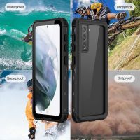 Full Cover Phone Case Mobile Phone Waterproof Front&amp;Rear Case Outdoor Diving Shell for Samsung S21 S21 ULTRA PC + TPU Case