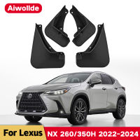 รถ Fender Mud Flaps สำหรับ Lexus NX NX260 NX350h 2022 2023 2024 Splash Guards MudFlaps ด้านหน้าด้านหลัง Mudguards อุปกรณ์เสริมอัตโนมัติ