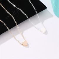 Woodrowo I.j Shop  Love Pendant Clavicle Chain Female Simple Wild Small Fresh Necklace Peach Heart Necklace Female