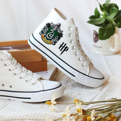 ●☫  In the spring of the new harry potter joint canvas shoes around young men and women shoes casual shoes high help joke