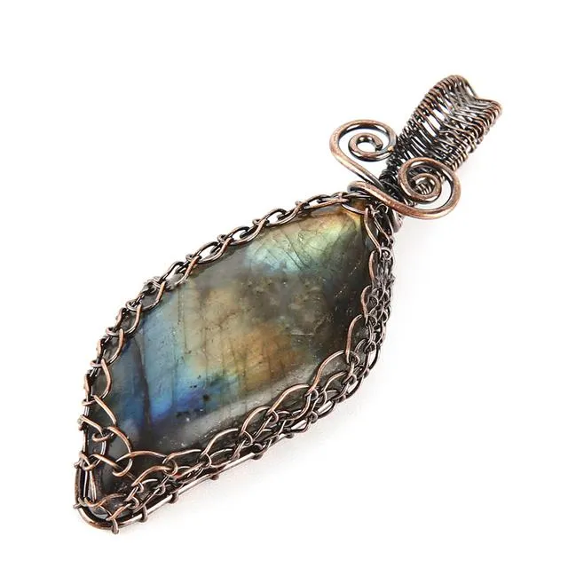 vintage-natural-grey-moonstone-pendant-wire-wrap-irregular-mineral-labradorite-suspension-energy-crystal-quartz-pendant-jewelry