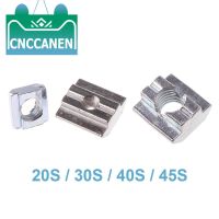 5/10/20/50/100PCS M3 M4 M5 M6 M8 M10 T Block Square Nuts Sliding Hammer Nut for Fastener Aluminum Profile 2020 3030 4040 4545