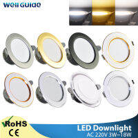 Led Downlight 3W 5W Downlight AC220V-240V Warm Cold White โคม Led Downlight ห้องครัวห้องนั่งเล่นในร่มโคมดาวน์ไลท์ *