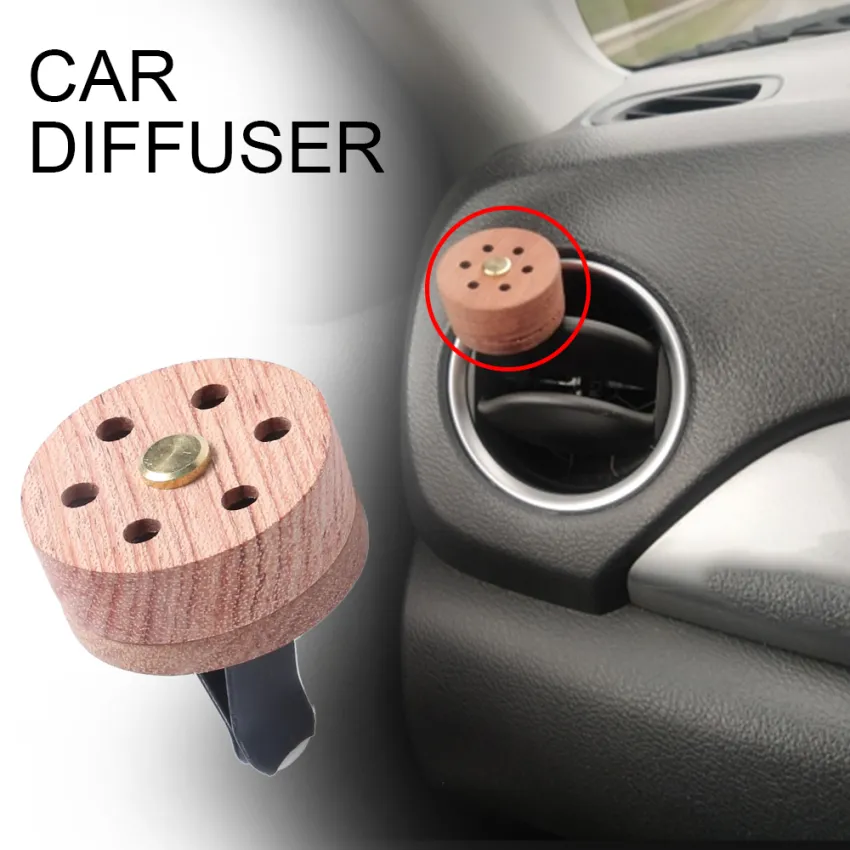 Wooden Aromatherapy Essential Oil Diffuser Car Vent Clip