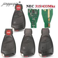 Jingyuqin 315/433Mhz 2/3 Buttons NEC Remote Key Fob For Mercedes Benz B C E ML S CLK CL 3B 3BT Complte Control Key 1996-2006