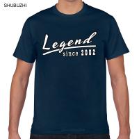 Shirt Men Legend Since 2002 Funny Short Male Tshirt Tshirt Men Cotton Teeshirt Gildan