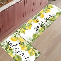 Lemon Fruit Leaves for Bedroom Room Carpets Entrance Door Indoor Area Rugs 1pc