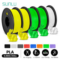 SUNLU 5Rolls PLA Filament 1.75มม. ปากกา3D สำหรับเด็ก0.25กก.ม้วนจัดอย่างเรียบร้อยไม่มีนอตไม่มีฟองเป็นมิตรกับสิ่งแวดล้อมไม่มีกลิ่น