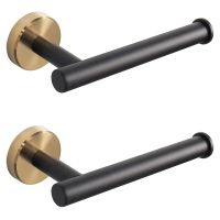 2X Bathroom Toilet Paper Holder, Stainless Steel Rustproof Wall Mounted Toilet Roll Holder for Bathroom, Kitchen