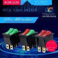 Support wholesale Electric heaters electric double ship type switch KCD3 KCD8-212 n with lamp power switch 6 feet 2