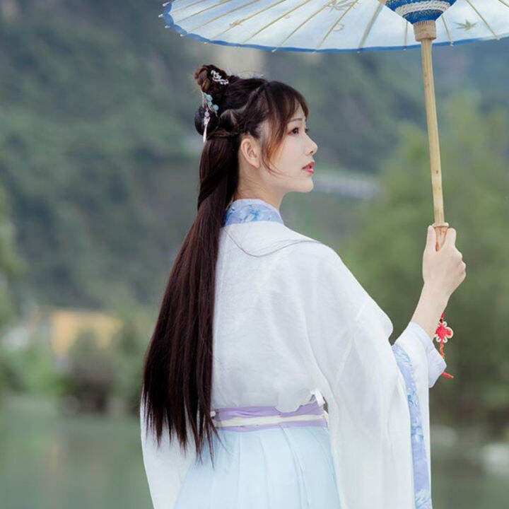 hanfu-กระโปรงยาวเอว-cp-คู่หญิง-เสื้อนักเรียน-hanfu-ผู้ชายและผู้หญิงฤดูใบไม้ผลิและฤดูใบไม้ร่วง