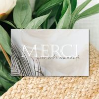 30pcs French MERCI Card Thank you for your support Thanks Greeting Card Appreciation Cardstock for Sellers Gift
